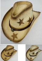 Paper Straw Cowboy Hat [Stars]
